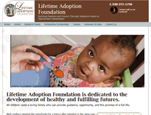 Tablet Screenshot of lifetimefoundation.org